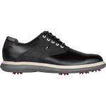Schwarze FootJoy Golfschuhe mit Schnürsenkel aus Leder rutschfest für Herren Größe 39 