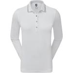 Weiße Gestreifte Damenpoloshirts & Damenpolohemden aus Jersey Größe XL für den für den Winter 