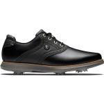 FootJoy Traditions Damen Golfschuhe, schwarz, schwarz, breit, mit Spikes, 8
