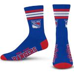 For Bare Feet FBF New York Rangers 4 Stripe Crew NHL Socken Blau, L