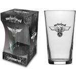 for-collectors-only Motörhead Glas Hammered Logo England Bierglas Longdrink Glas XL Trinkglas Frosted Look Pint Glass