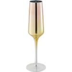 Goldene Runde Champagnergläser aus Glas 