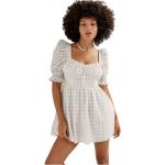 Reduzierte Weiße For Love & Lemons Mini Minikleider & kurze Kleider mit Puffärmeln aus Lyocell für Damen Größe XS 