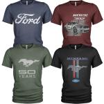 Ford Mustang T-Shirts aus Jersey für Herren 4-teilig 