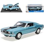 Blaue Maisto Ford Mustang Modellautos & Spielzeugautos aus Metall 
