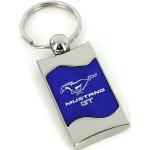 Silberne Ford Mustang Schlüsselanhänger & Taschenanhänger mit Automotiv matt aus Aluminium für Herren 