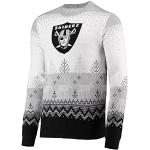 FOCO NFL Ugly Sweater Xmas Strick Pullover Las Vegas Raiders - S