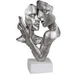 Silberne Moderne 32 cm Formano Skulpturen & Dekofiguren aus Kunststein 
