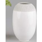 Weiße 28 cm Formano Runde Vasen & Blumenvasen 28 cm matt 