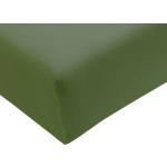 Olivgrüne Moderne Formesse Spannbettlaken & Spannbetttücher aus Jersey trocknergeeignet 180x190 