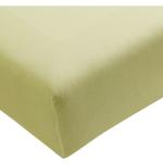 Limettengrüne Moderne Formesse Spannbettlaken in Übergröße aus Baumwolle 180x190 