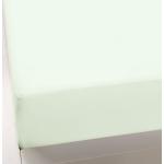 Pastellgrüne Moderne Formesse Spannbettlaken in Übergröße aus Baumwolle 220x200 
