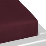 Dunkelrote Moderne Formesse Spannbettlaken in Übergröße aus Jersey personalisiert 130x200 