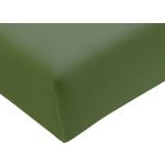 Olivgrüne Spannbettlaken & Spannbetttücher aus Jersey 100x220 