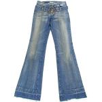 Blaue Hippie Fornarina Jeans-Schlaghosen aus Denim für Damen 