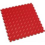 Rote Quadratische Fliesen aus PVC 