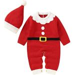 Rote Kinderweihnachtspullover aus Acryl für Babys für den für den Winter 