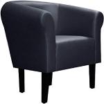 Blaue Fortisline Lounge Sessel aus Kunstleder 