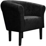 Schwarze Fortisline Lounge Sessel 