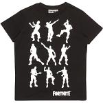Fortnite Tanzende Emotes Kinder T-Shirt Schwarz 7-8 Jahre