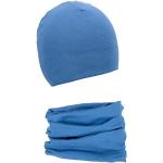 Reduzierte Blaue Gestreifte Mütze Schal Handschuh Sets für Kinder für Babys für den für den Winter 