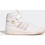 Beige adidas Forum 84 High Top Sneaker & Sneaker Boots mit Schnürsenkel aus Leder für Kinder Größe 43,5 