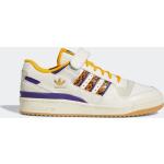 Goldene adidas Forum 84 Low Sneaker mit Schnürsenkel aus Leder für Herren Größe 43,5 