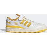 Gelbe adidas Forum 84 Low Sneaker mit Schnürsenkel aus Leder für Herren Größe 47,5 