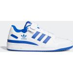 Royalblaue adidas Forum Low Sneaker mit Schnürsenkel aus Leder für Kinder Größe 43,5 