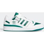 Grüne adidas Forum Low Sneaker mit Schnürsenkel aus Leder für Kinder Größe 43,5 