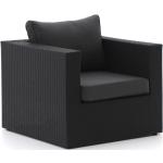 Reduzierte Schwarze Polyrattan Sessel aus Polyrattan 