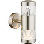 Silberne Moderne Isolicht Außenleuchten & Außenlampen aus Edelstahl 