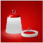 Reduzierte Rote Foscarini Tischlampen & Tischleuchten aus Silikon 