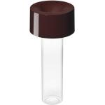 Burgundfarbene Foscarini Runde LED Tischleuchten & LED Tischlampen aus Acrylglas 
