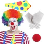 Reduzierte Weiße Clownsnasen aus Kunstfaser für Herren 