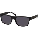 Schwarze Fossil Quadratische Sonnenbrillen mit Sehstärke aus Kunststoff für Herren 