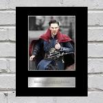 Foto-Display von Benedict Cumberbatch als Doctor Strange aus Sherlock Holmes, signiert