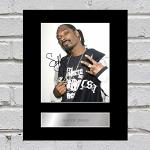 Fotodruck Snoop Dogg, signiert, mit Passepartout, Musik-Autogramm, Geschenk