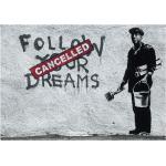 Graue artgeist Banksy Fototapeten & Bildtapeten aus Textil 