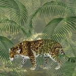 Bunte xxxlutz Tier-Fototapeten mit Leopard-Motiv aus Kunststoff UV-beständig 
