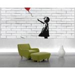 Weiße Banksy Vlies-Fototapeten aus Papier 