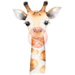 Beige Rasch Bambino Vlies-Fototapeten mit Giraffen-Motiv 