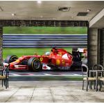 Reduzierte Bunte Formel 1 Scuderia Ferrari Vlies-Fototapeten aus Papier 
