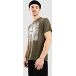 Reduzierte Grüne Streetwear FOX T-Shirts für Herren Größe S 