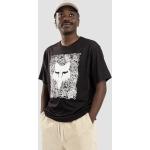 Black Friday Angebote - Schwarze Streetwear FOX T-Shirts für Herren Größe XL 