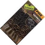 Fox Edges Camo Run Ring Kit - 8 Einhänger für Karpfenbleie, Snaps für Bleie, Bleieinhänger, Leadclips