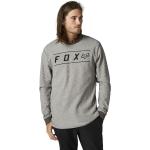 Anthrazitfarbene Langärmelige FOX T-Shirts für Herren Größe XXL 
