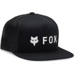 Reduzierte Schwarze Unifarbene FOX Snapback-Caps aus Mesh für Herren Einheitsgröße 