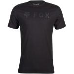 Reduzierte Schwarze Langärmelige FOX T-Shirts aus Baumwolle für Herren Größe M 