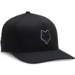 Reduzierte Schwarze FOX Flex-Caps aus Baumwolle für Herren Größe XL 